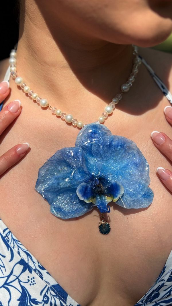 Paulina Altuve wearing Ocean Whisper Necklace